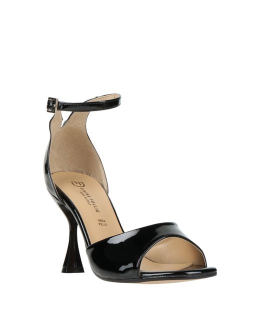 Divine Follie Black Sandals Synthetic Material