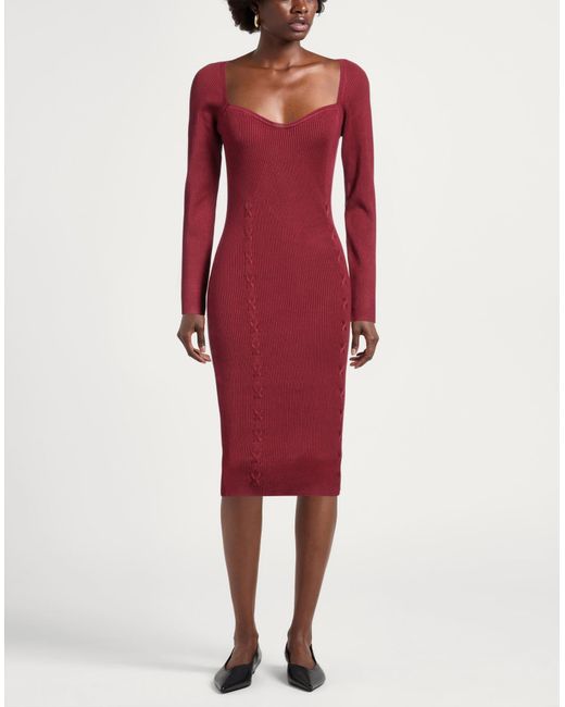 Guess Red Midi Dress