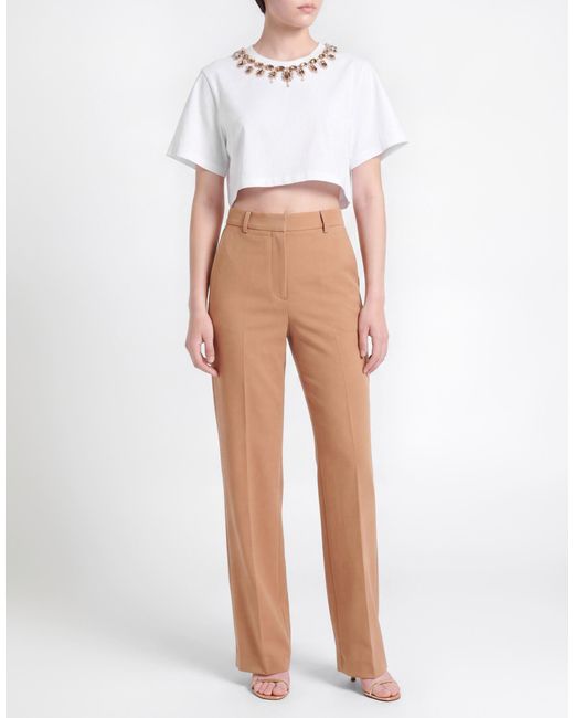 Blugirl Blumarine White T-Shirt Cotton, Elastane