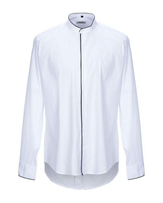 Imperial White Shirt Cotton, Polyamide, Elastane for men