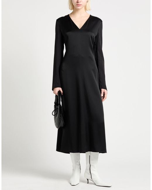 Jil Sander Black Midi Dresses