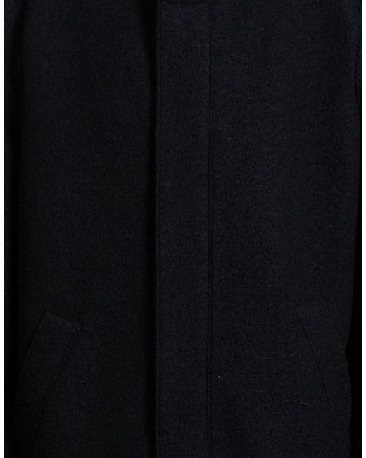 Harris Wharf London Blue Midnight Coat Virgin Wool for men