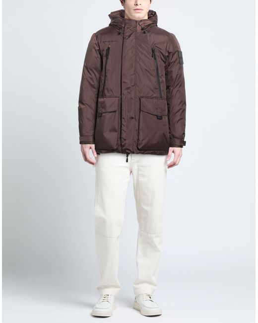 OUTHERE Brown Puffer for men