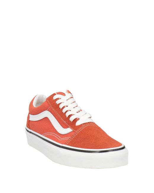 Vans red sale sneakers