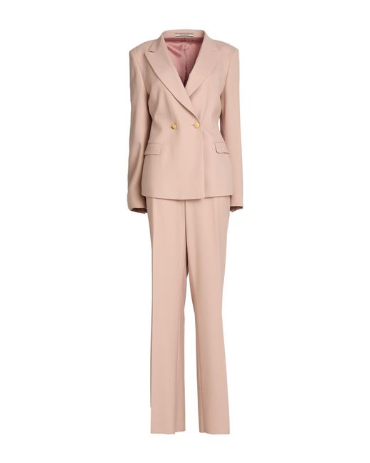 Tagliatore Natural Blush Suit Polyester, Virgin Wool, Elastane