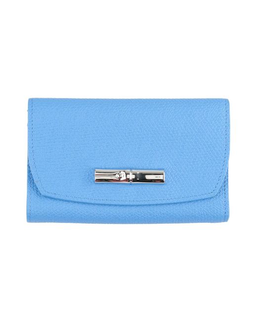 Longchamp Blue Azure Wallet Leather