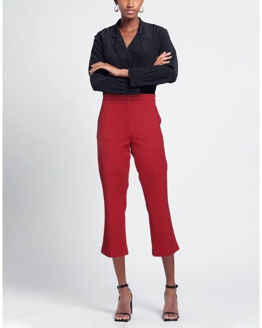 Liviana Conti Red Trouser