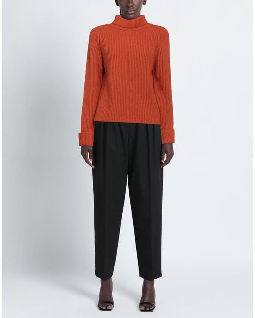 Alpha Studio Orange Rollkragenpullover