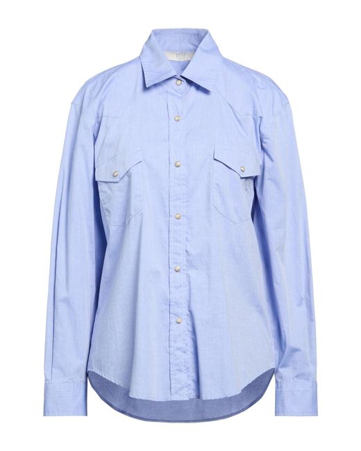 19.70 Nineteen Seventy Blue Shirt Cotton