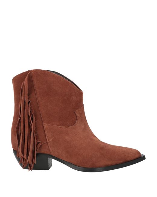 NCUB Brown Ankle Boots Leather