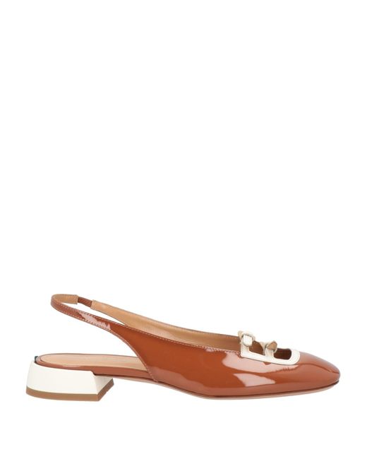 A.Bocca Brown Ballet Flats Leather