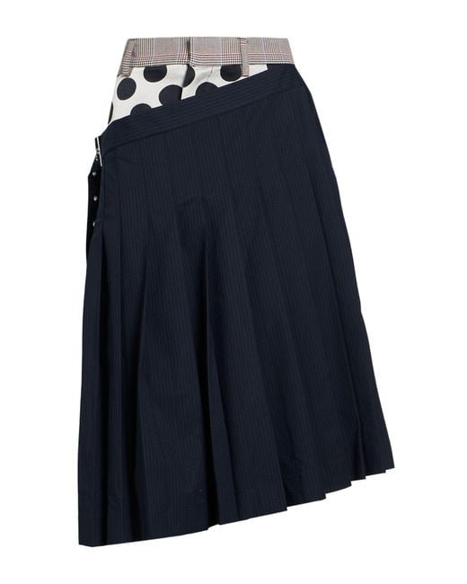 Charles Jeffrey Blue Midnight Shorts & Bermuda Shorts Polyester, Recycled Polyester, Viscose, Cotton, Elastane