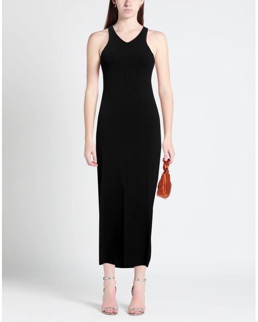Nanushka Black Maxi-Kleid