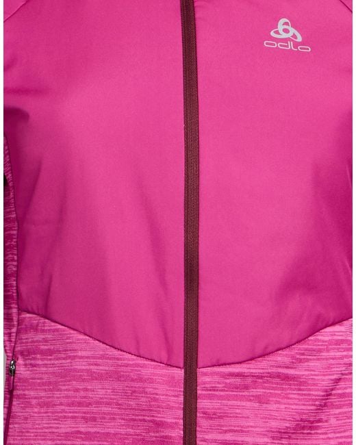 Odlo Pink Fuchsia Jacket Polyester, Elastane