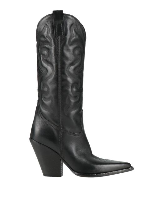 Elena Iachi Black Boot Leather