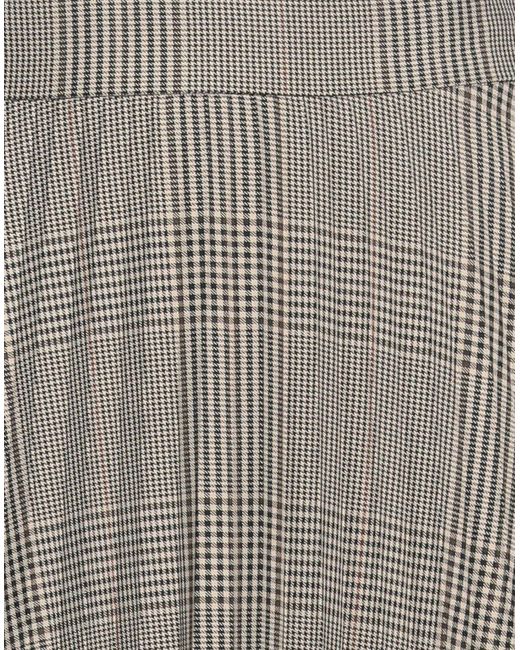 Boss Gray Midi Skirt Recycled Polyester, Viscose, Elastane