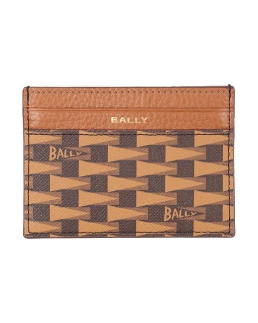 Tarjetero Bally de hombre de color Brown