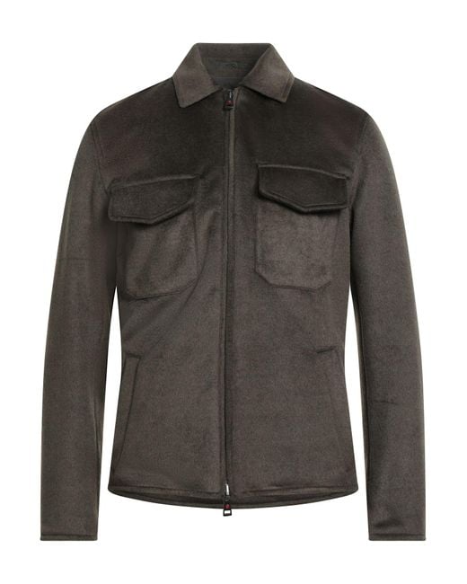 KIRED Black Jacket Polyester, Acrylic, Wool for men