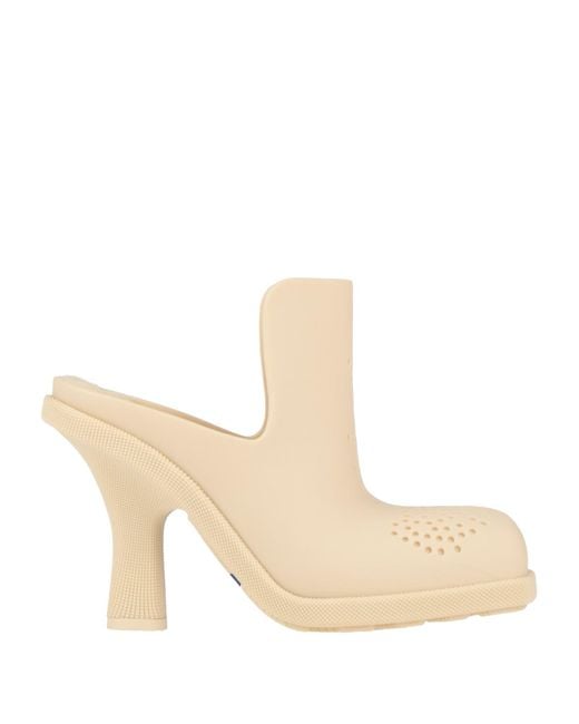 Burberry Natural Mules & Clogs