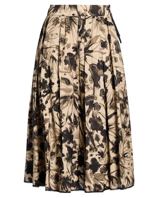 High Natural Midi Skirt