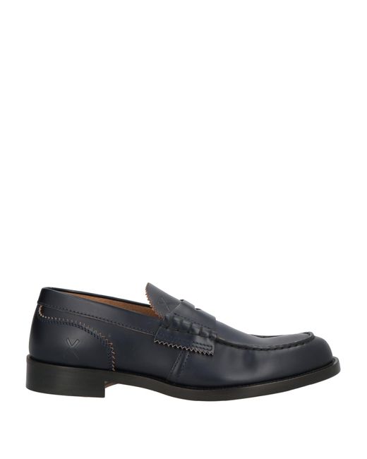 COLLEGE Gray Midnight Loafers Leather for men