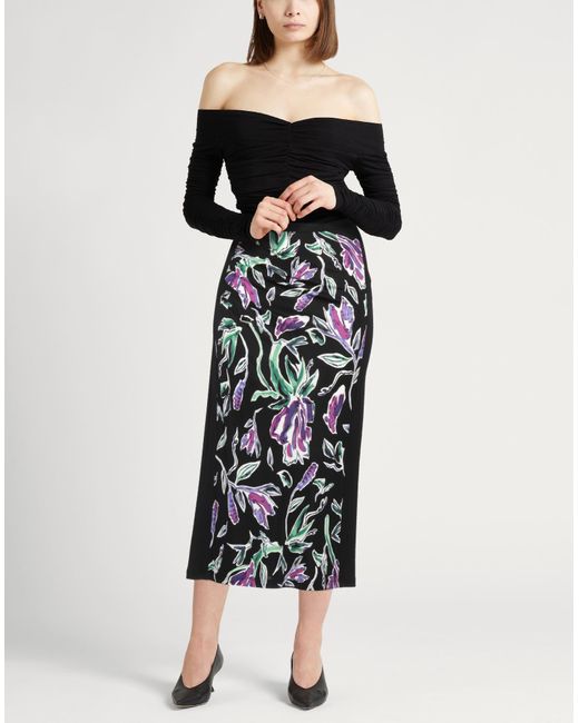 Diane von Furstenberg Black Midi Skirt