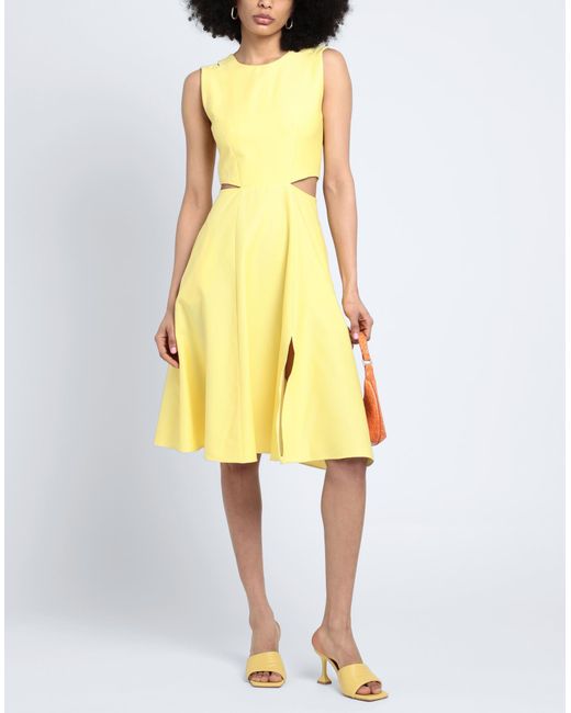 Closet Yellow Midi Dress