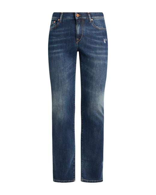 0/zero Construction Blue Jeans Cotton, Elastane for men