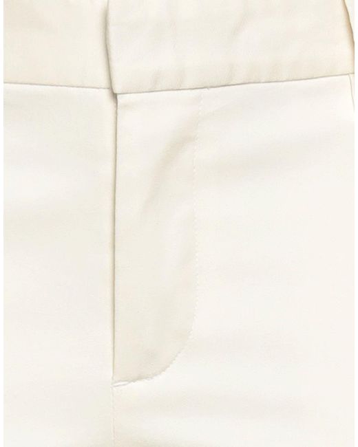 DSquared² White Cream Pants Cotton, Elastane