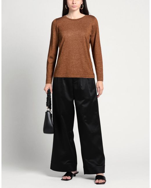 Antonia Zander Brown Sweater Cashmere, Silk, Hemp