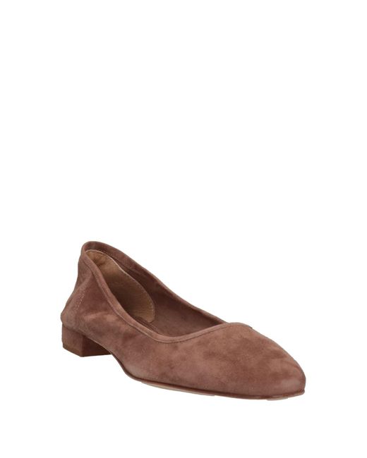Theory Brown Ballet Flats
