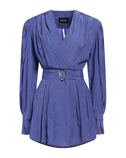 Sabina Musayev Blue Short Dress