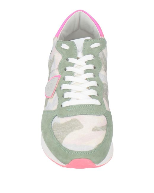 Philippe Model Multicolor Sneakers Leather, Textile Fibers