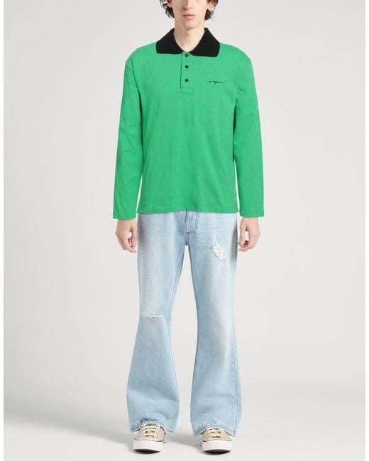 MSGM Green Polo Shirt for men