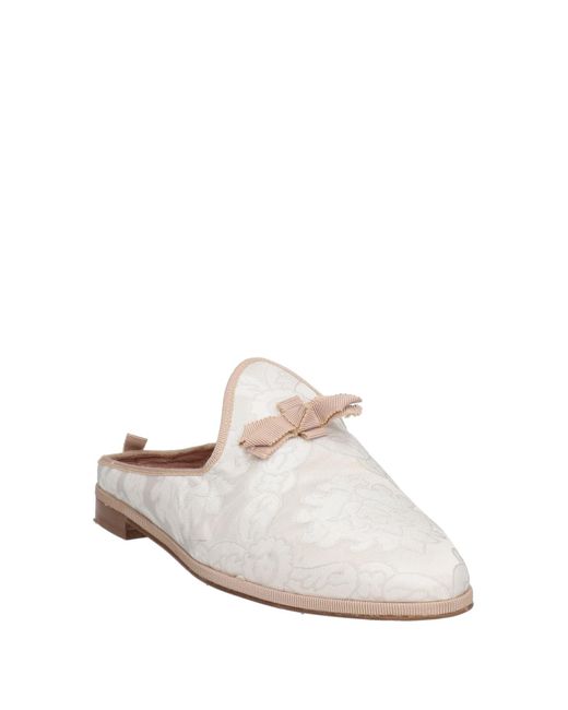 Antico Setificio Fiorentino White Mules & Clogs