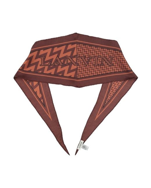 Écharpe Lanvin en coloris Brown