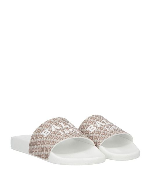 Bally White Sandals Rubber