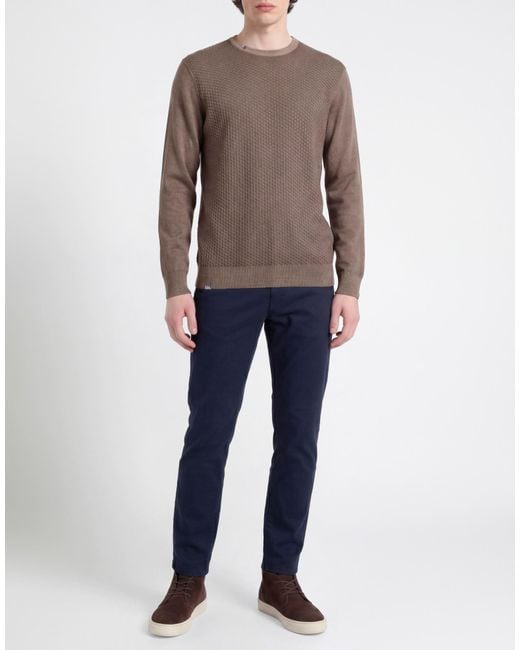 Bob Brown Taupe Sweater Virgin Wool for men