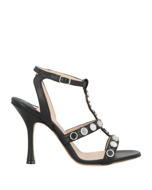 Anna F. White Sandals Leather