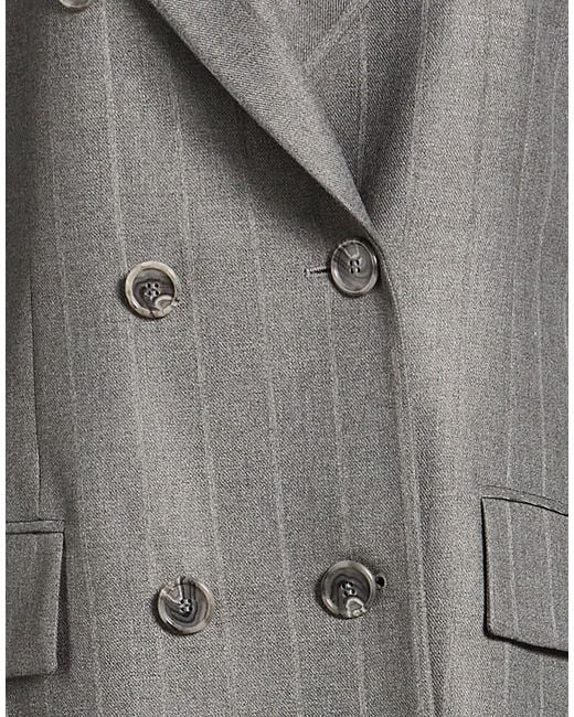 ANDAMANE Gray Blazer Polyester, Viscose, Elastane