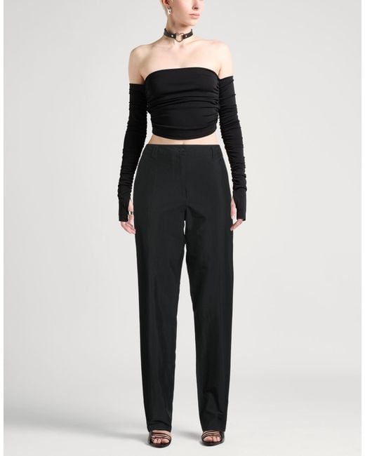 Christian Wijnants Black Pants Cotton, Polyamide