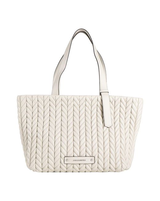 Karl Lagerfeld White Handbags