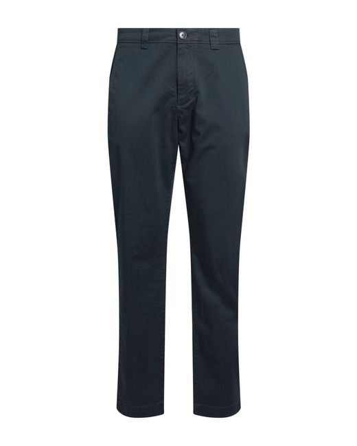 Woolrich Blue Midnight Pants Cotton, Elastane for men