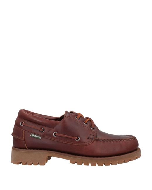 Sebago Brown Lace-Up Shoes for men