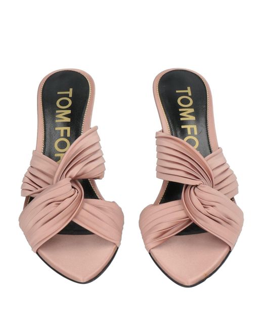 Tom Ford Blush Sandals Textile Fibers in Pink | Lyst UK