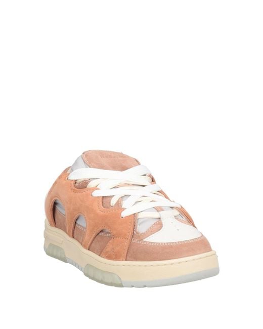 Santha Pink Sneakers Leather, Textile Fibers