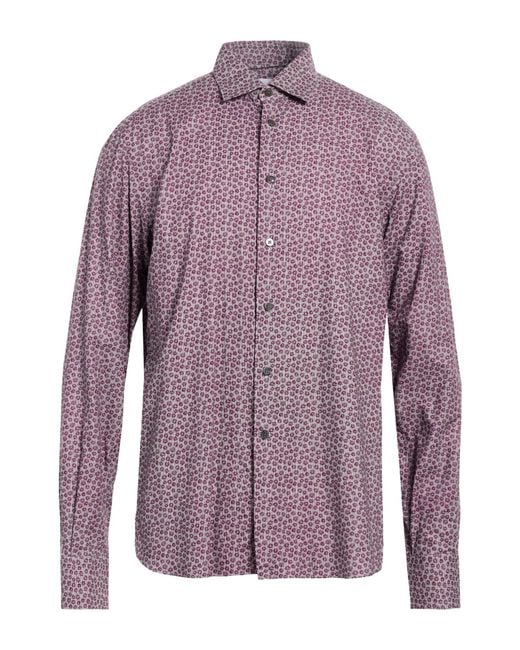 BRANCACCIO Purple Shirt for men