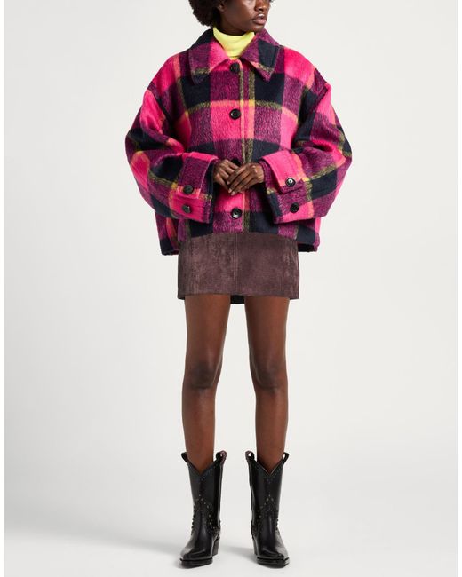 ViCOLO Brown Mini Skirt Polyester, Polyamide, Elastane