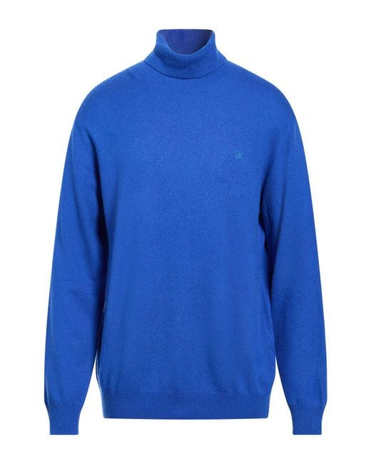 Harmont & Blaine Blue Turtleneck Viscose, Polyamide, Wool, Cashmere for men
