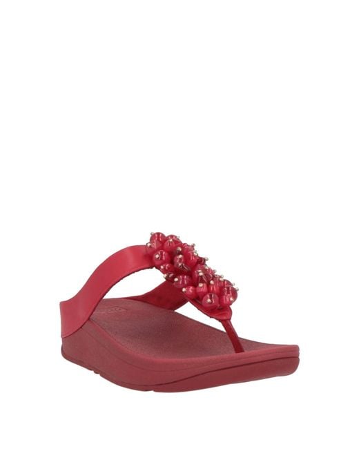 Fitflop Red Thong Sandal